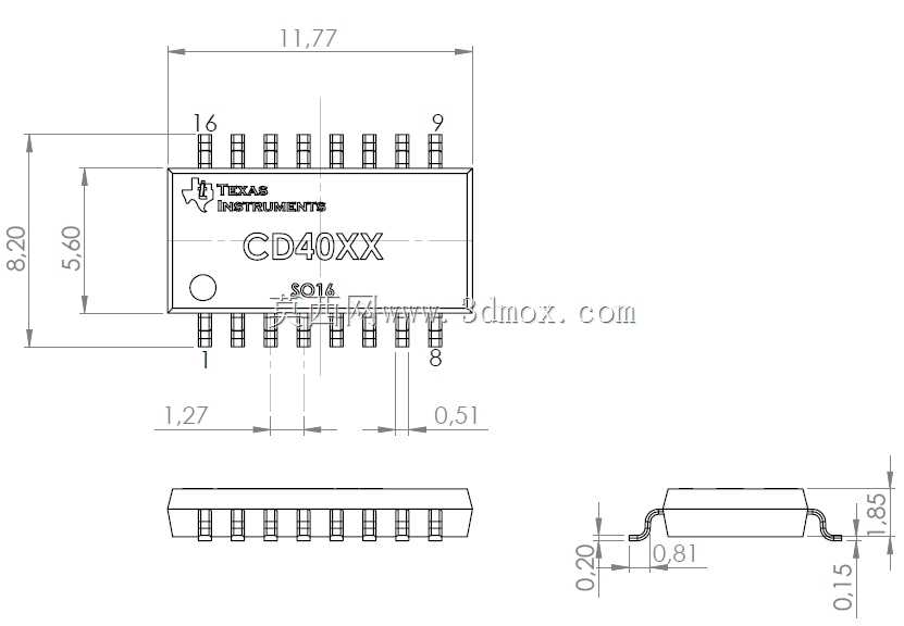 CD4026 SMD SO-16