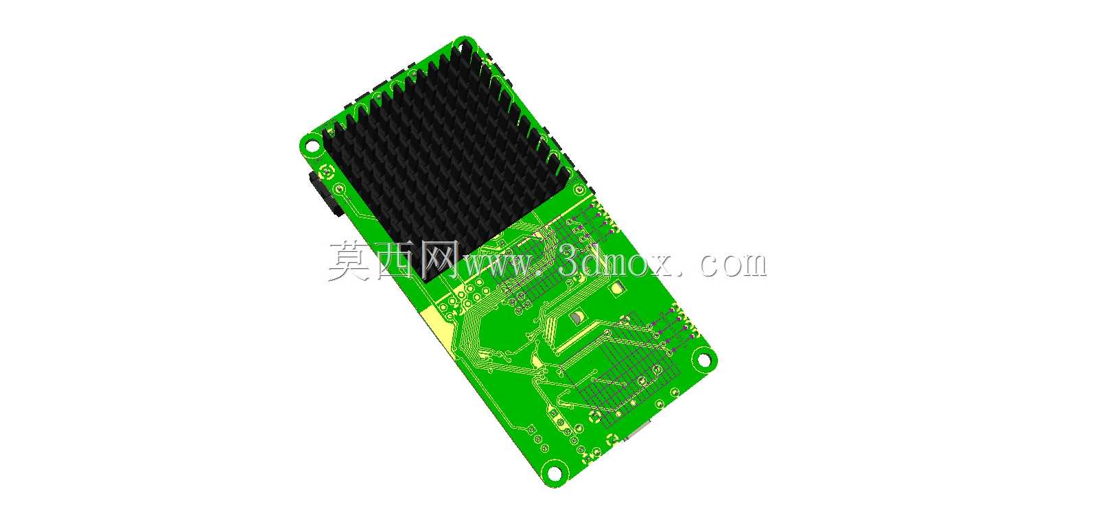 用于KiCad 3D渲染的FR4 PCB基板