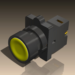 Metaltex-bot?o de pulso amarelo-P20-BFR-1A