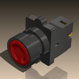 Metaltex-bot?o de pulso vermelho-P20BFR-R-1A/1B