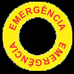 Metaltex-Plaqueta para emerg��ncia-P20-EMG