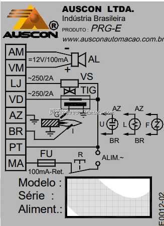 Auscon-Reléde Igni??o PRG-I-21-C01-P1