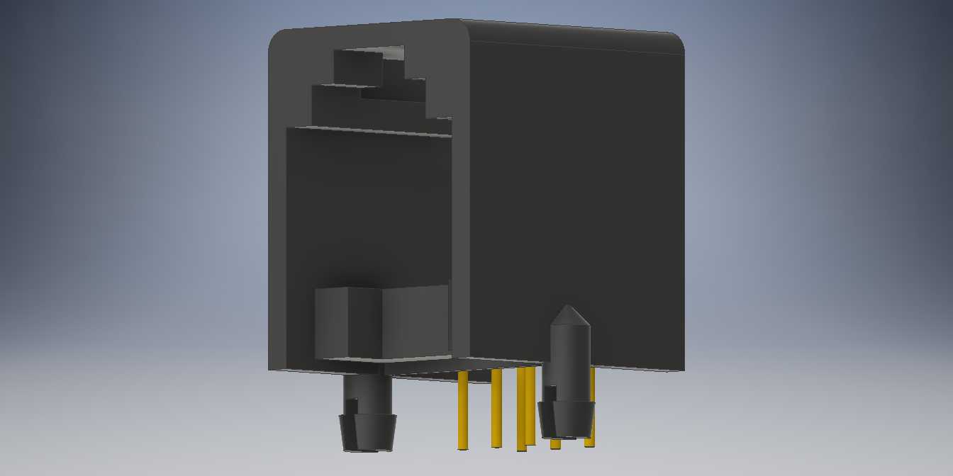 TJ6P6C(RJ11)直角pcb连接器插座