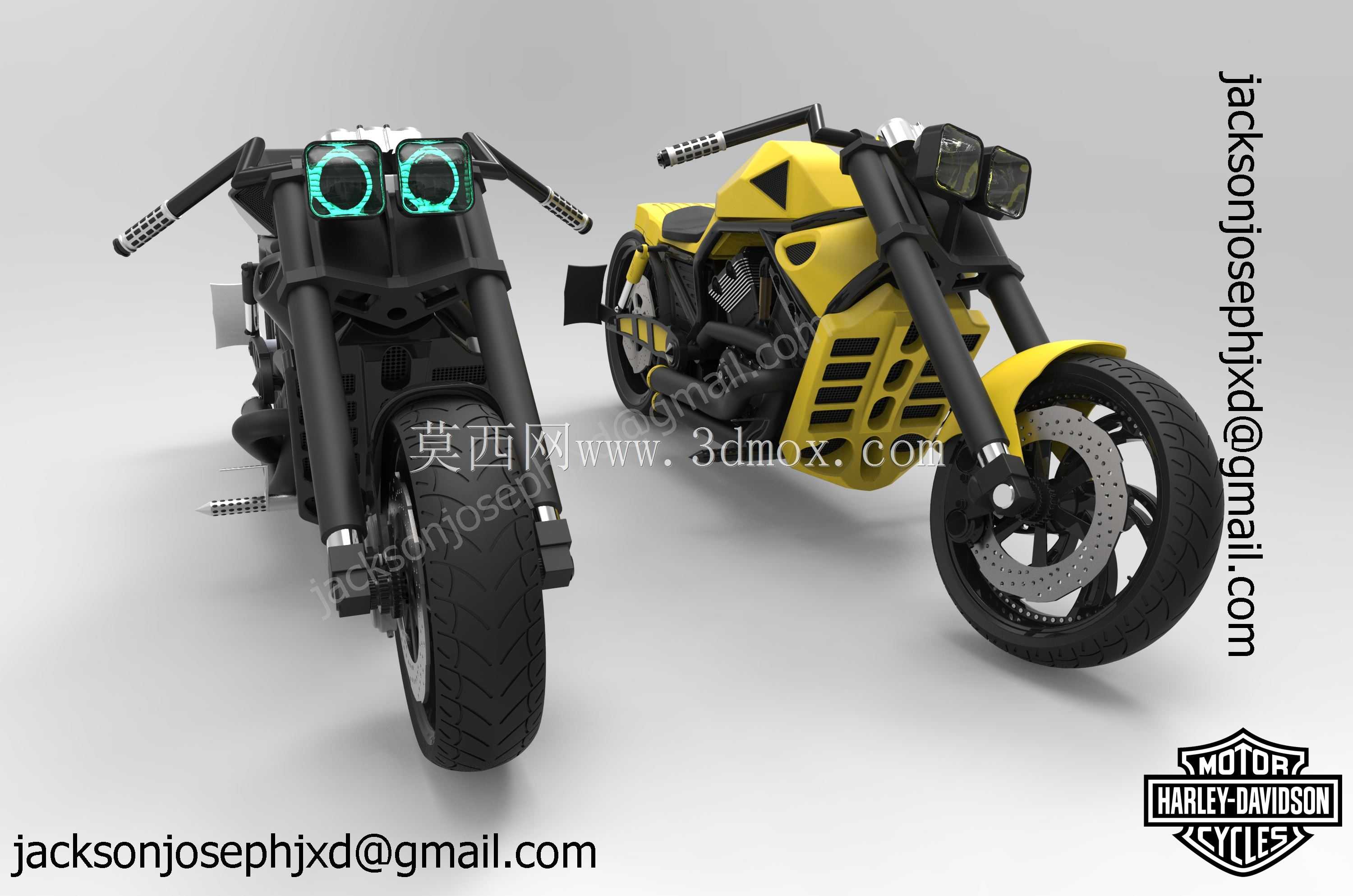 哈雷戴维森V杆概念模型,Solidworks2011