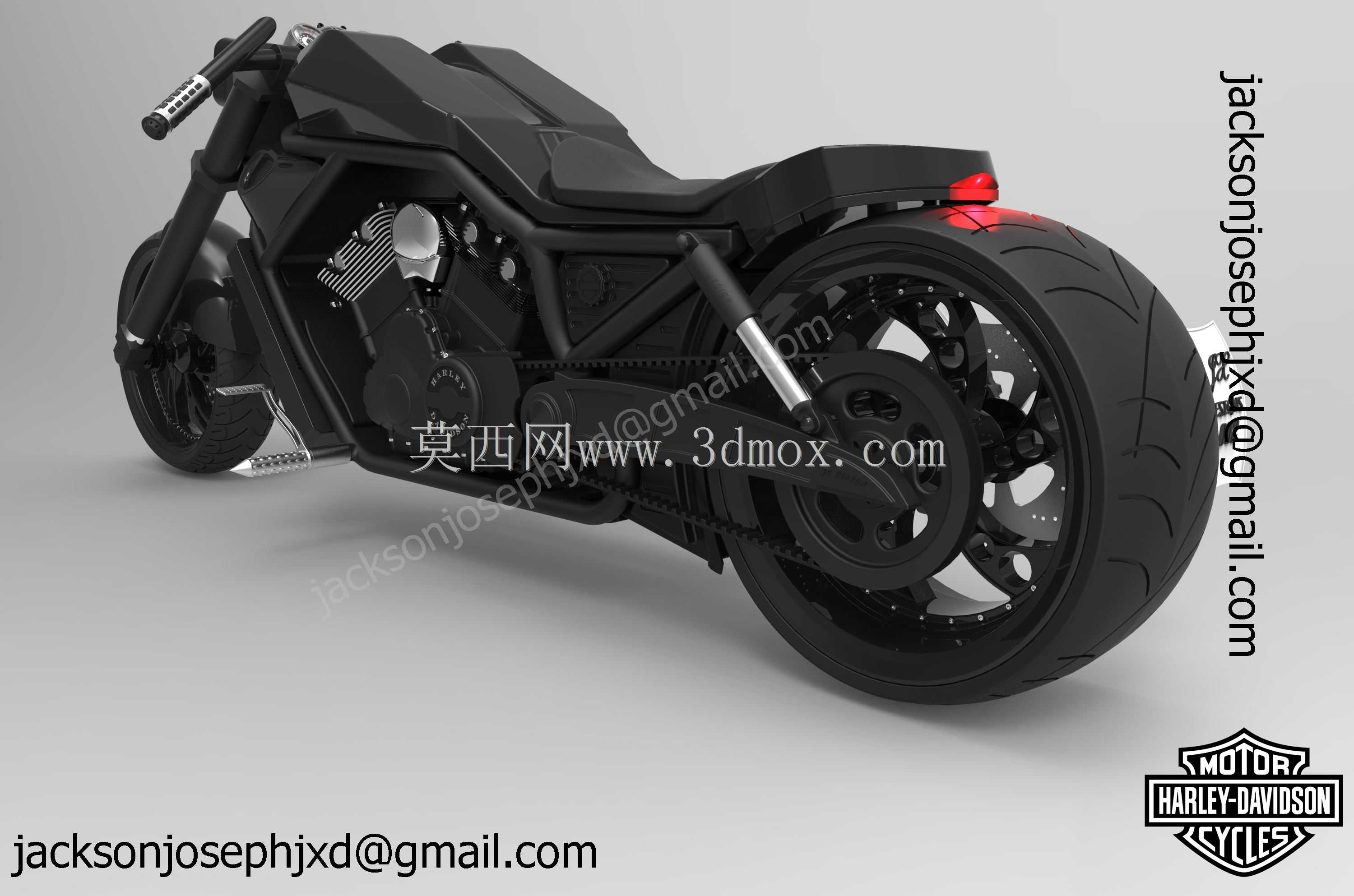 哈雷戴维森V杆概念模型,Solidworks2011