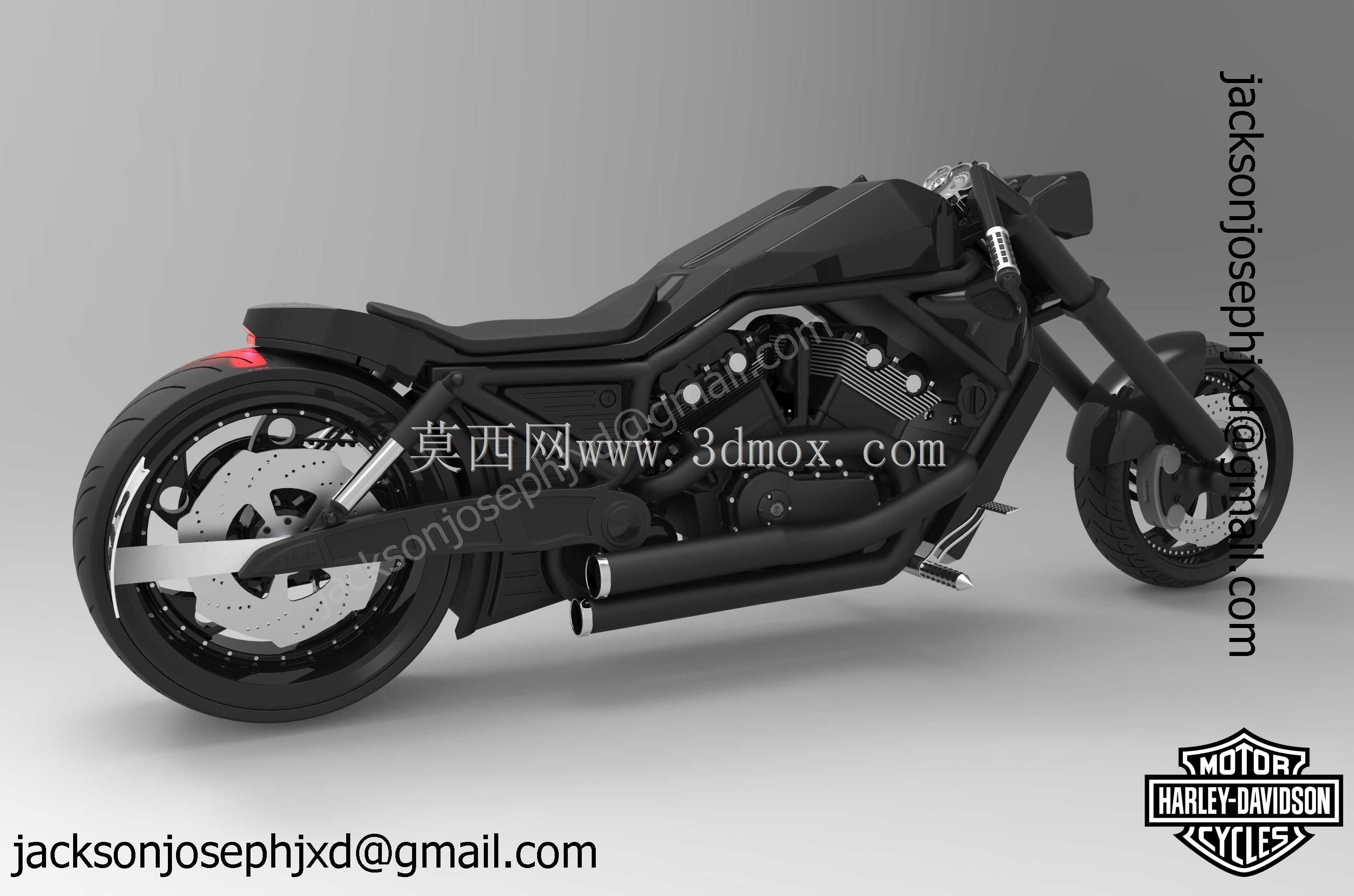 哈雷戴维森V杆概念模型,Solidworks2011