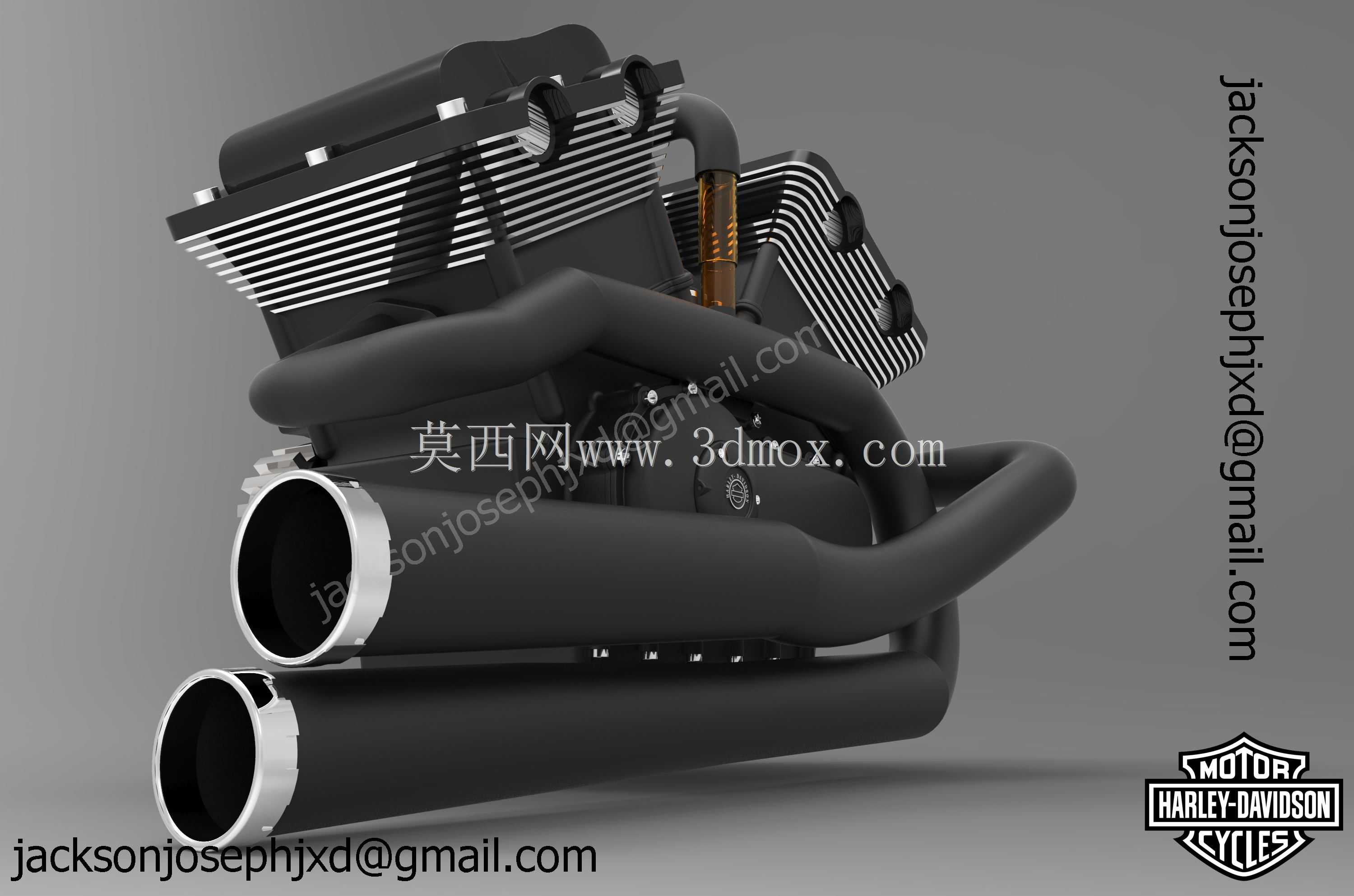 哈雷戴维森V杆概念模型,Solidworks2011