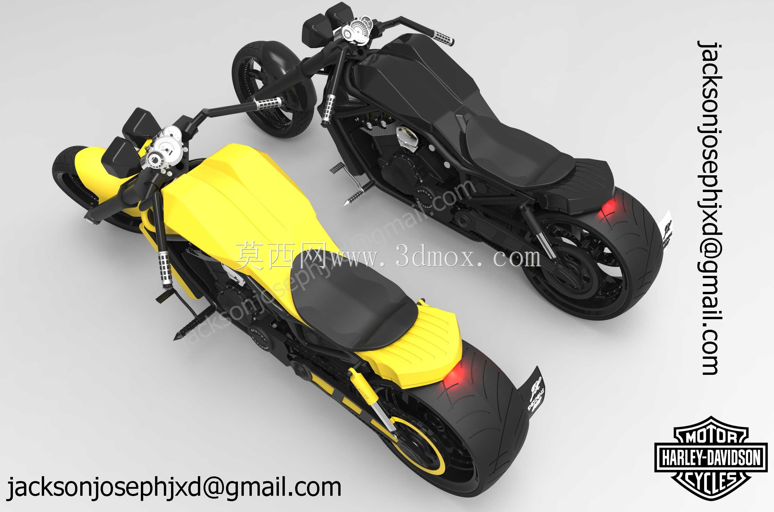 哈雷戴维森V杆概念模型,Solidworks2011