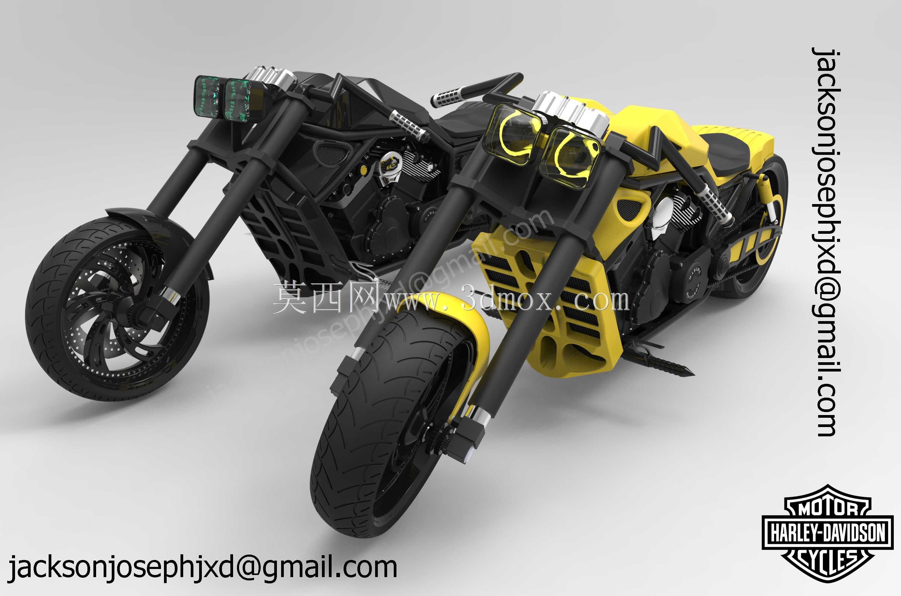 哈雷戴维森V杆概念模型,Solidworks2011