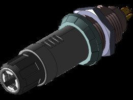 6针圆形连接器焊料类型(CCP-6,CNT21)
