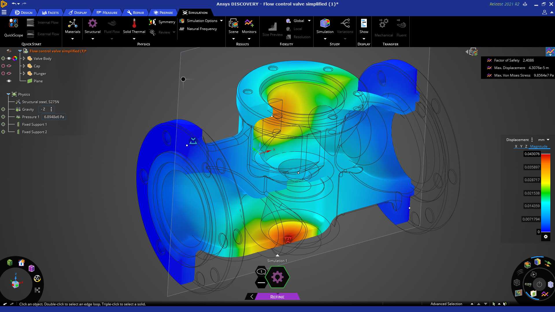 FEA-ANSYS-内部压力计算