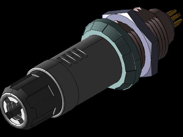 6针圆形连接器焊料类型(CCP-6,CNT21)