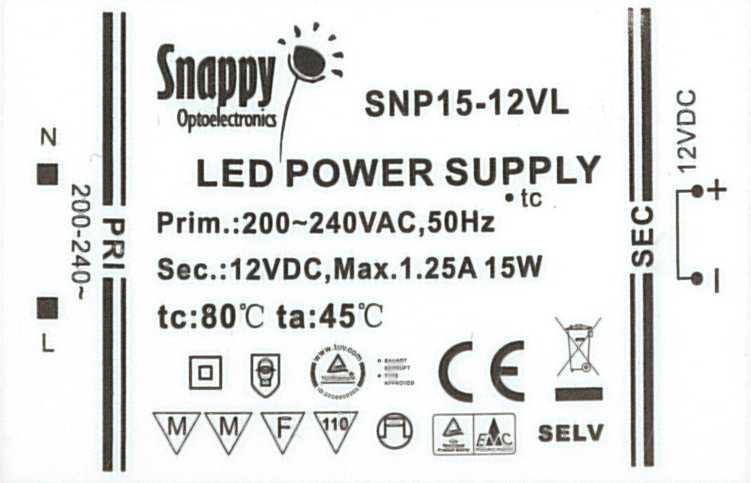 LED驱动器SNAPPY 12V 15W