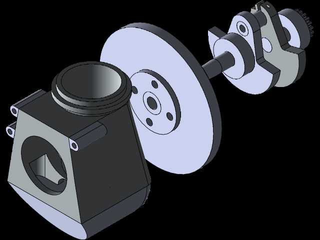 SOLIDWORKS中的曲轴和曲轴箱装配