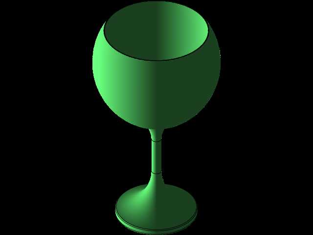 SOLIDWORKS中的酒杯设计