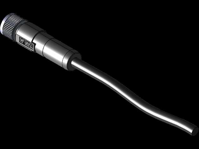M8内螺纹连接器外壳\u0026电缆。IP67等级。