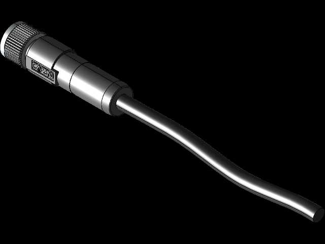 M8内螺纹连接器外壳\u0026电缆。IP67等级。