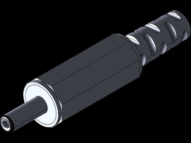 直流连接器12V直流?3.4桶?1.4孔,带应变消除