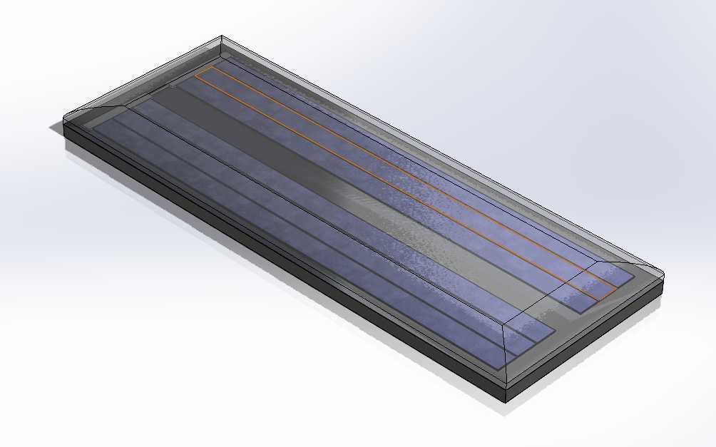 PCB安装太阳能光伏电池40x15x2。5.