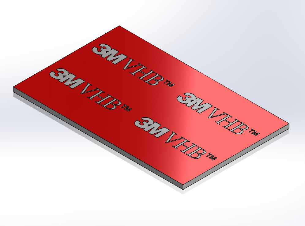 3M VHB双面泡沫垫40 x 25 x 1mm厚