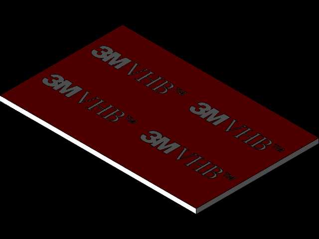 3M VHB双面泡沫垫40 x 25 x 1mm厚