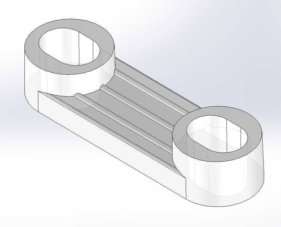绳索夹杆,用于M3固定件的16mm中心