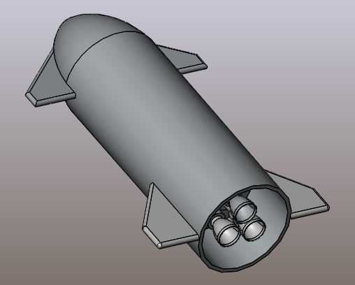 Space X SN 15����������CAD