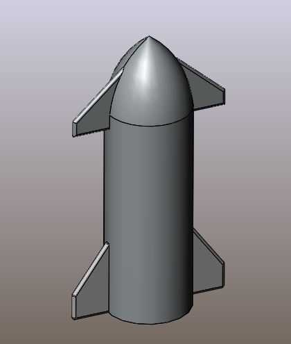 Space X SN 15����������CAD