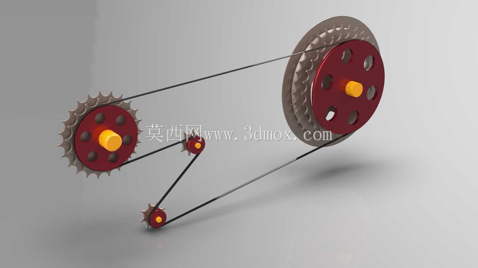 Solidworks教程#197通过SW Easy Design设计带齿轮运动的皮带\u0026链条
