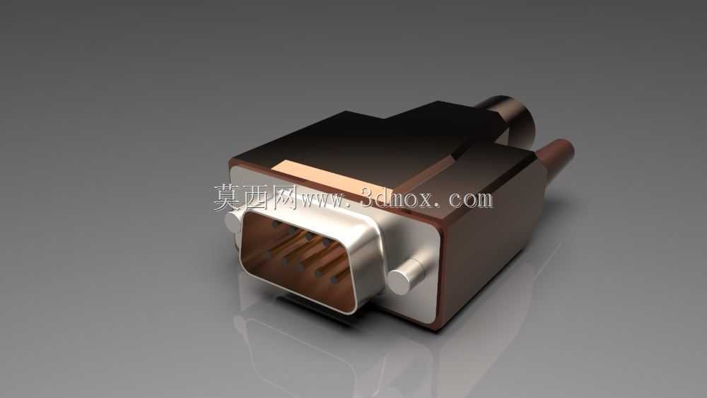 Solidworks教程#135如何通过SW Easy Design在Solidworks中制作电动DB9公连接器