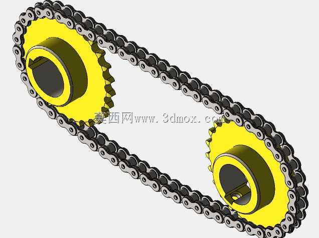 Solidworks教程#104机构链\u0026链轮设计、组装,Solidworks中的运动研究。第03部分