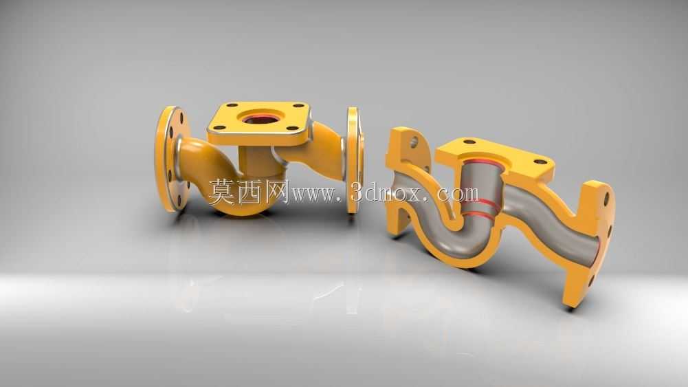 Solidworks教程#70高级管道设计模型溢流管道3D基本零件建模设计。
