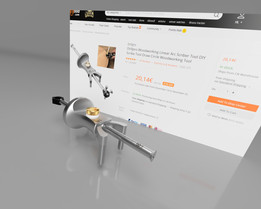 Drillpro木工线弧划线器工具DIY划线器工具画圆木工工具