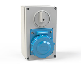 PRESA PARETE 2P+T 16A 230V IP44