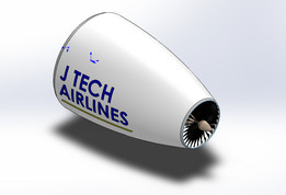 Solidworks涡轮发动机