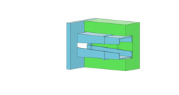 用于3D打印的卡锁方形机构