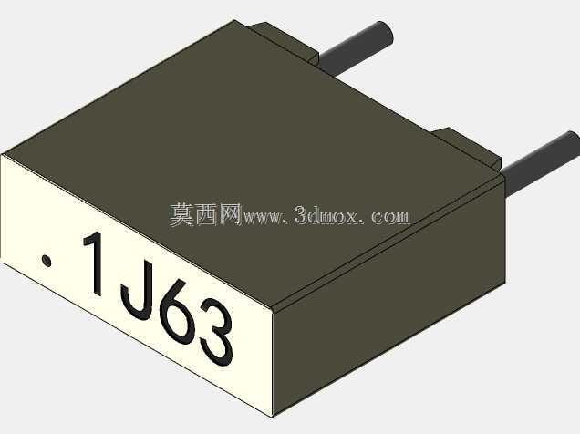 薄膜电容器7.2x2。5x6。5mm(100nF,63V)