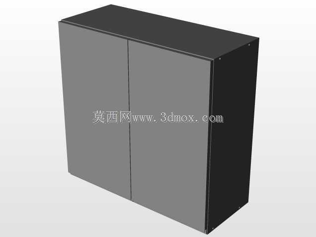 300毫米至800毫米的大型上部机柜,门打开。高度720毫米