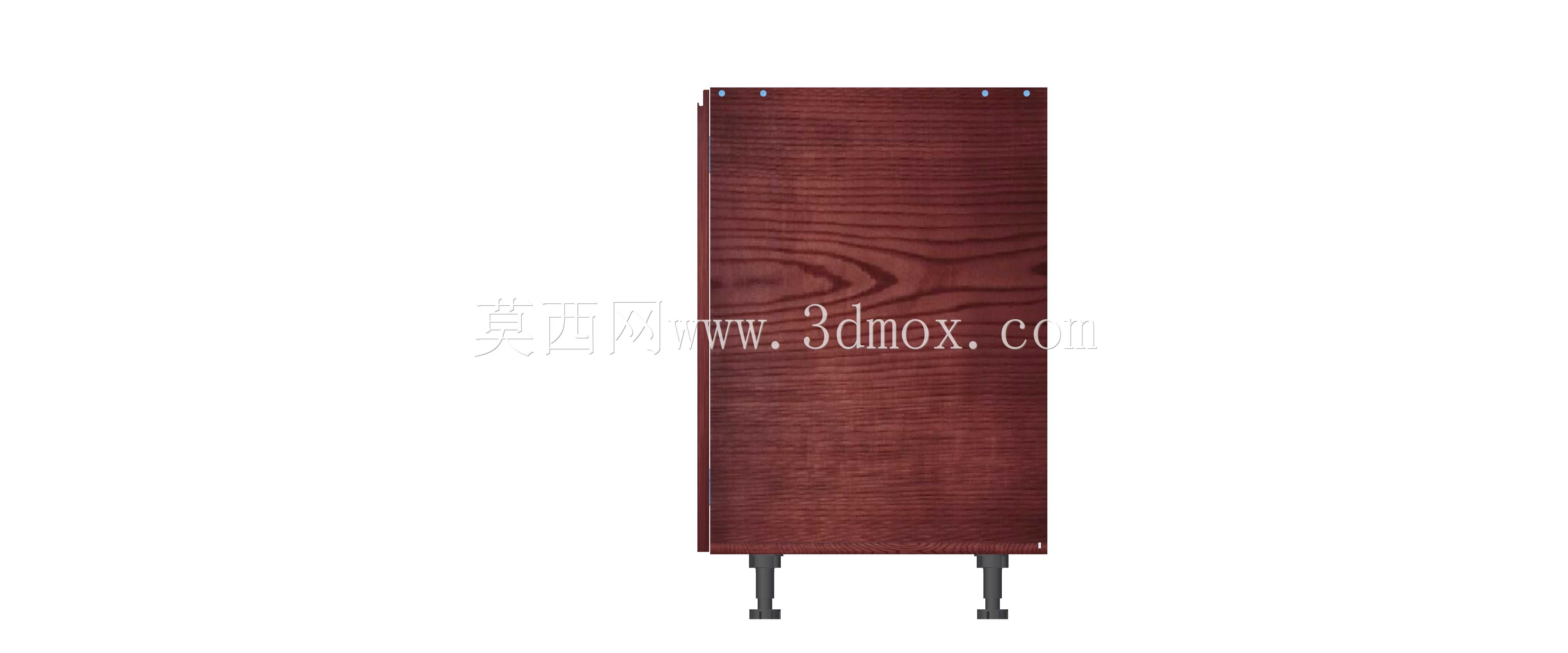 下厨柜600 2个带附件的打开门