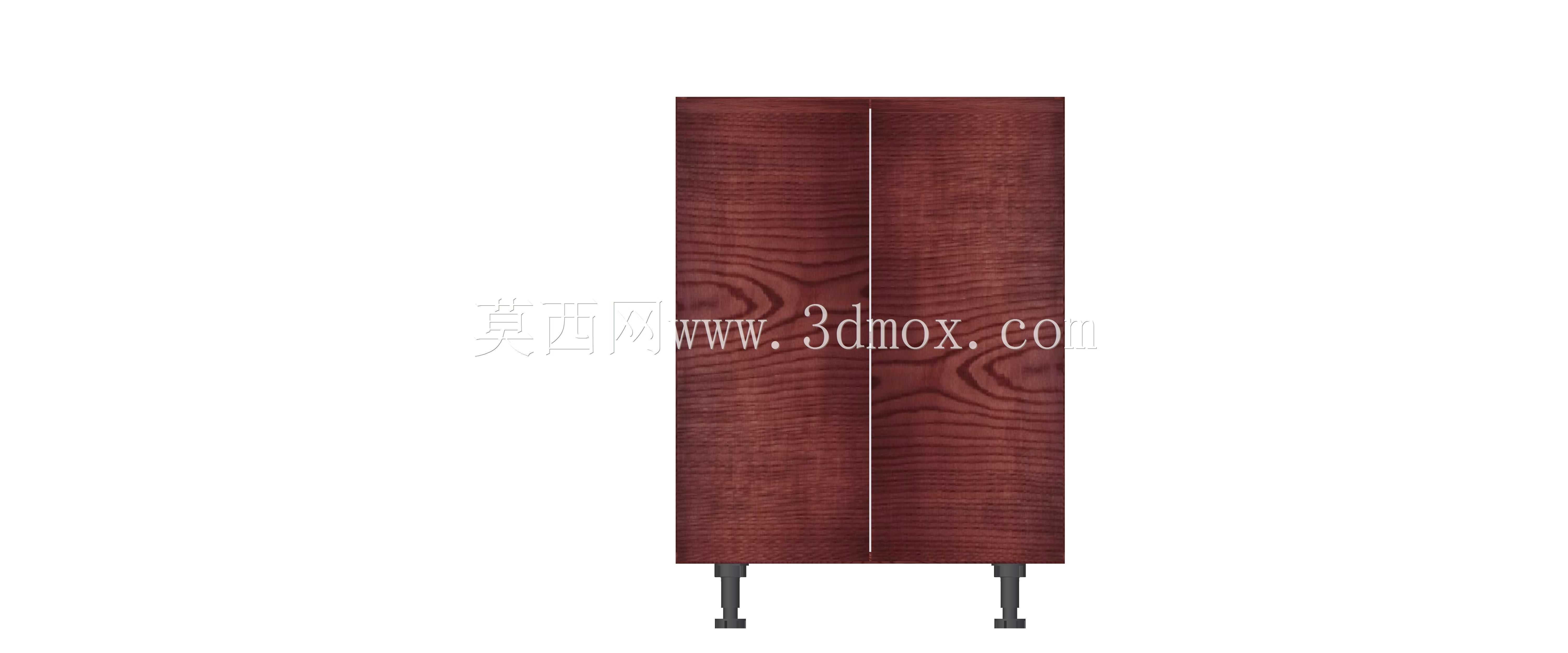 下厨柜600 2个带附件的打开门
