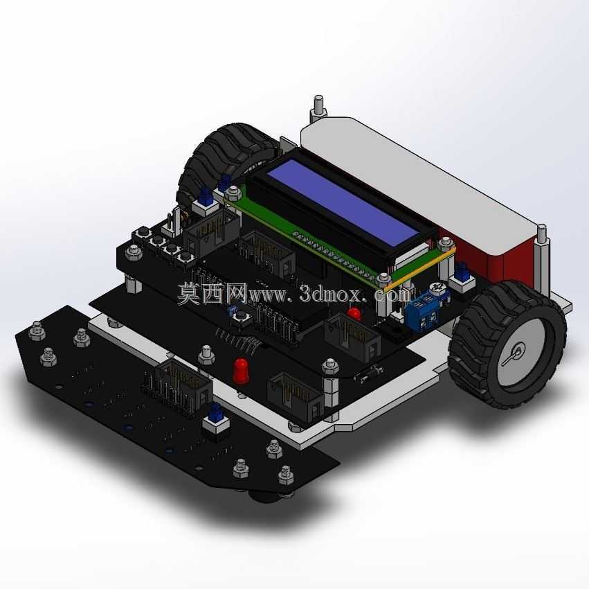 带ATMega16的直线跟随机器人