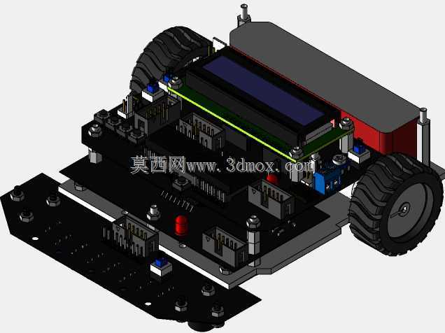 带ATMega16的直线跟随机器人