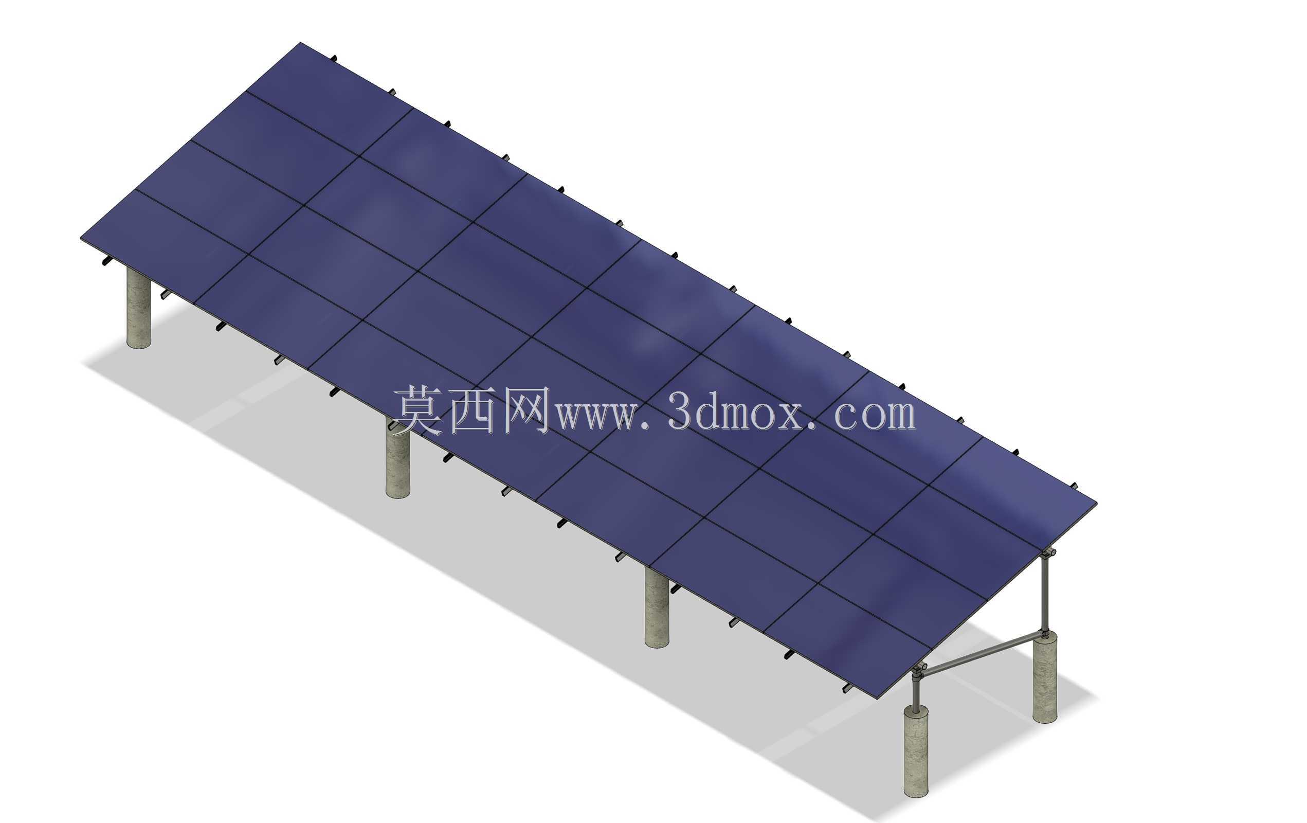 15°太阳能地面安装4x7景观