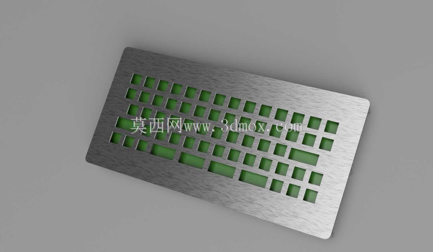 EAO W.630KX。055不锈钢亭面板英国键盘