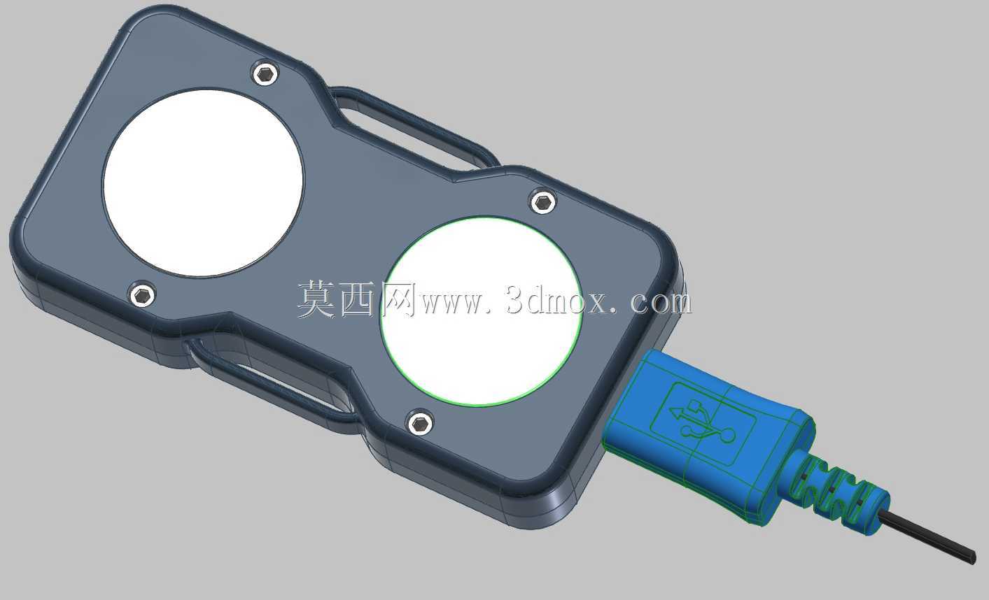 医用传感器。印刷电路板的外壳和3D布局