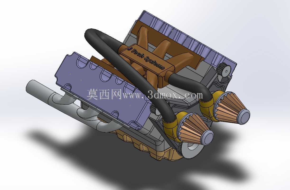Solidworks V6发动机