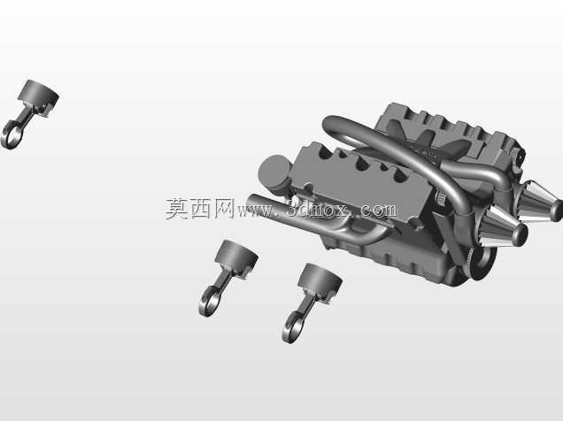 Solidworks V6发动机