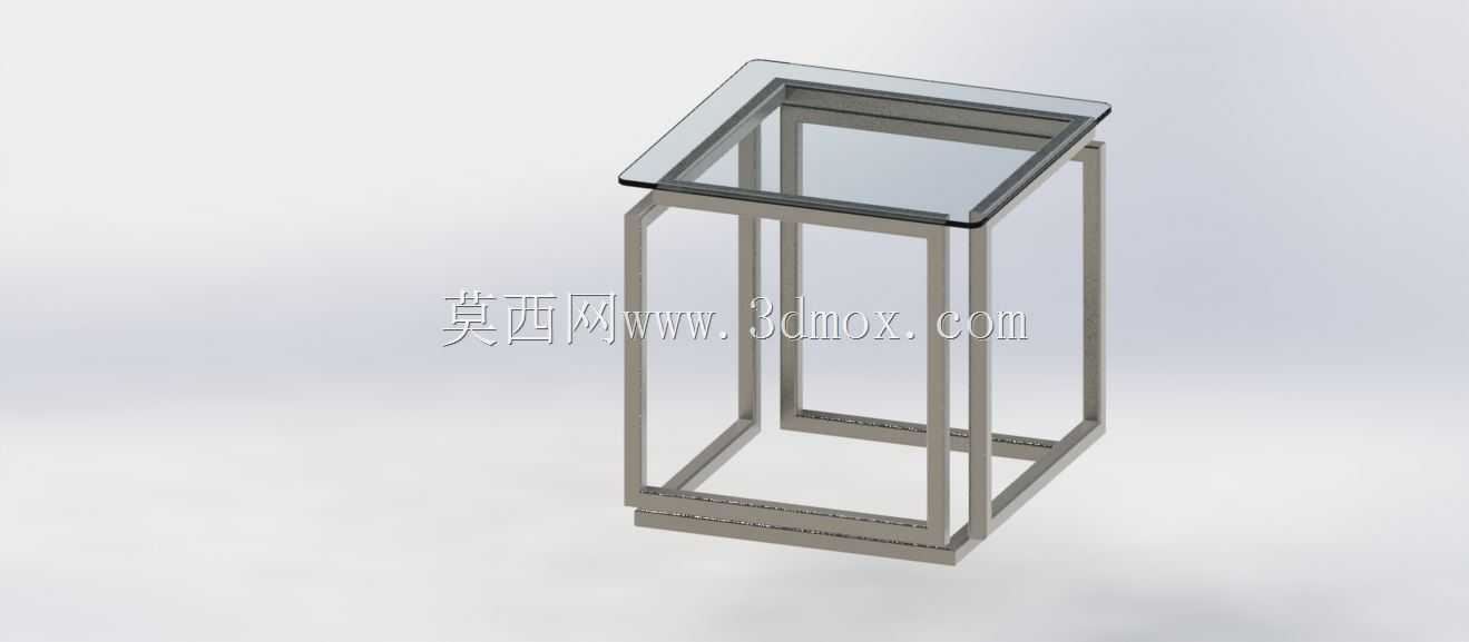 MESA CUBO INFINITO DE METAL