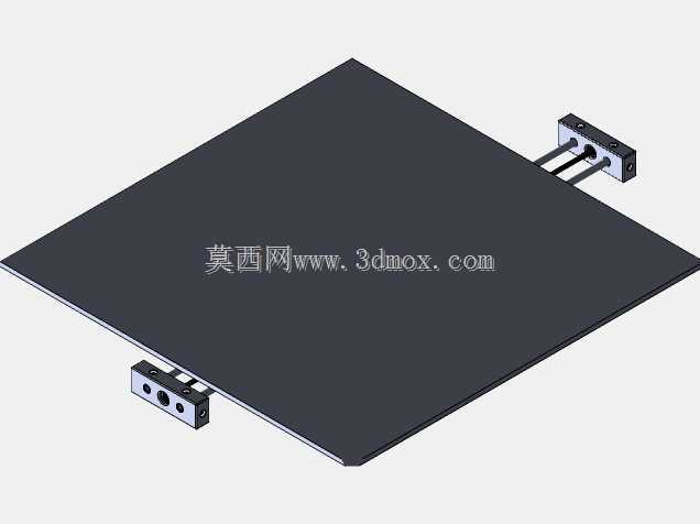 带X轴滑块的3D打印机底座