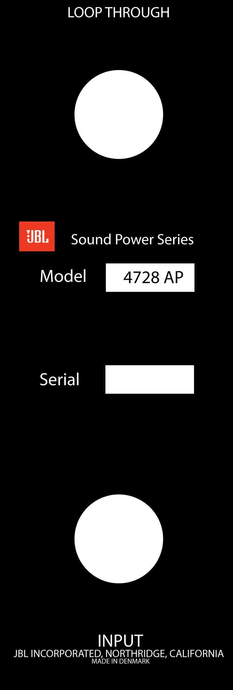 JBL 4728AP级监视器